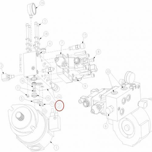 05044144 BODY,HYDRAULIC MANIFOLD,SLIV Waterjet Spare Parts