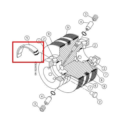 05088364 Retaining Ring 90K For kmt waterjet machine uhp waterjet part 