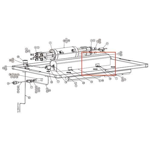 05144837 Spacer Attenuator Bracket 90K For American waterjet machine uhp waterjet part  