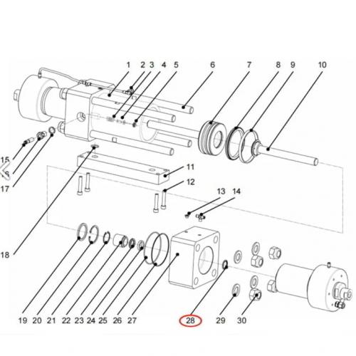 1003324 Rod Seal Waterjet Cutting Parts Resato