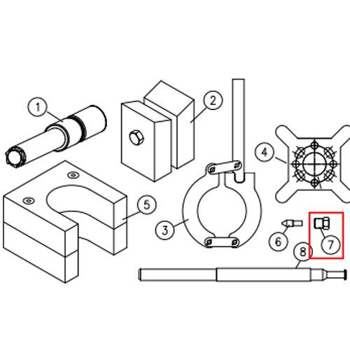 10078129 HP gland, .38 for kmt waterjet machine slv 75 plus water jet parts