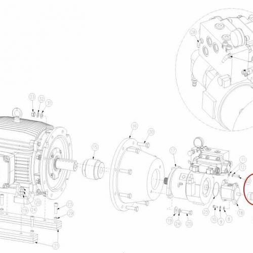 10092302 COUPLING,SHAFT,BOOSTER PUMP Waterjet Spare Parts