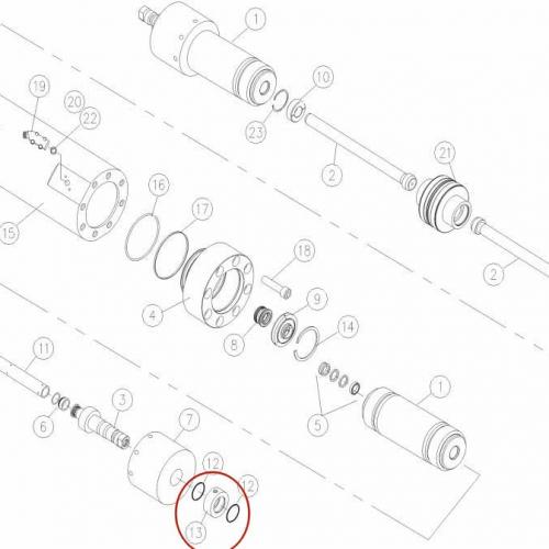 10110401 RING, SEAL HEAD, LP WATER, RING, FLANGE, HYD. SEAL waterjet spare parts