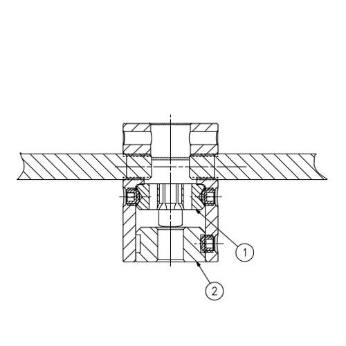 20440071 Tube Vise, 1.0 for kmt waterjet machine slv 75 plus water jet parts