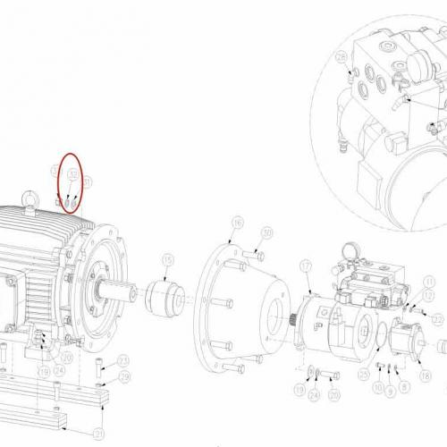 20477803 WASHER LOCK M18 PLATED Waterjet Spare Parts