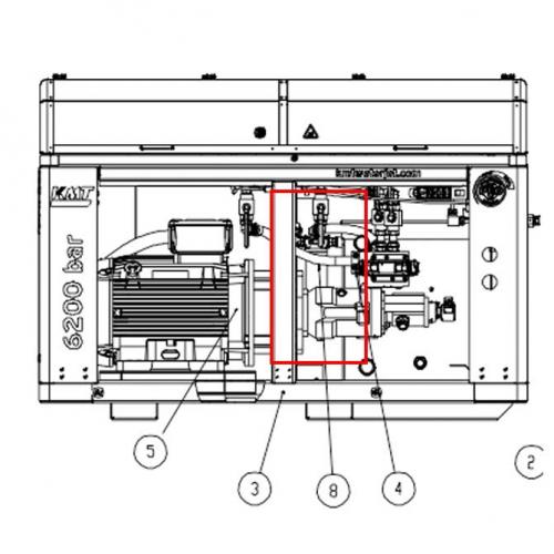 72158536 Door Kit UHP 90K For kmt waterjet machine kmt uhp waterjet part 