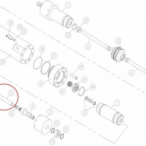 80008021 LINER-HP CYL, 1.12x8.63 waterjet spare parts