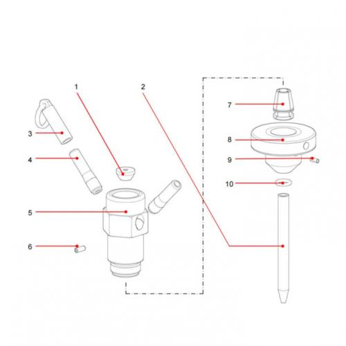 Abrasive Waterjet Head Parts Orifices & Nozzles