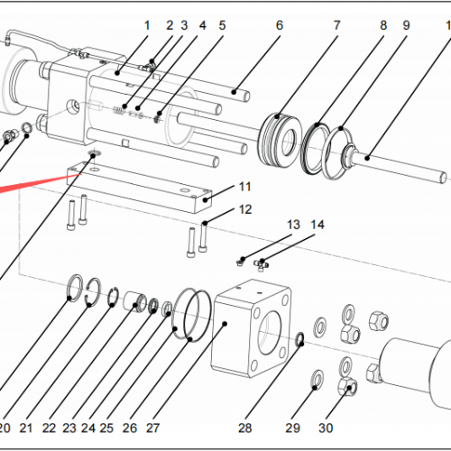 Resato Waterjet spare parts Adapter 1004149 used for intensifier