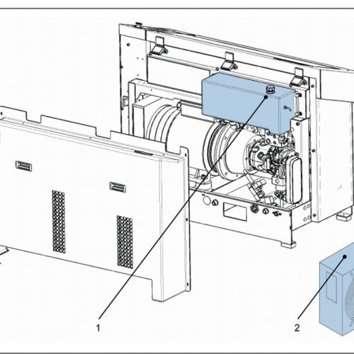 Waterjet spare parts Air-oil cooler standard (optie) 1021110
