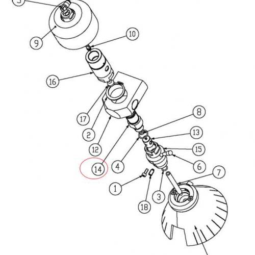 B136.03 SELF-CENTRING NIPPLE WATERJET SPARE PARTS