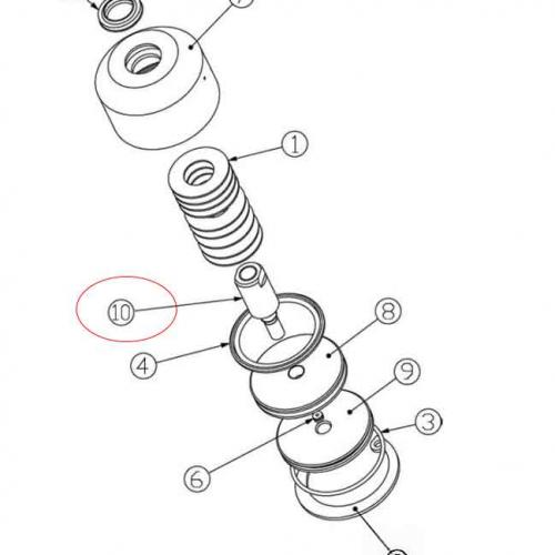 B371.03 CUTTING HEAD PIN Waterjet Spare Parts