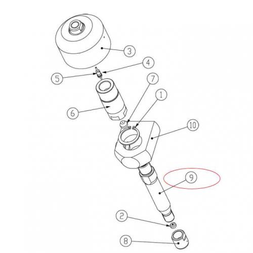 B374.03 CUTTING HEAD EXTENSION Waterjet Spare Parts