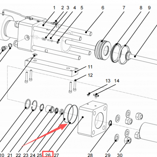 Resato Waterjet spare partsBackup ring 1002152 used for intensifier