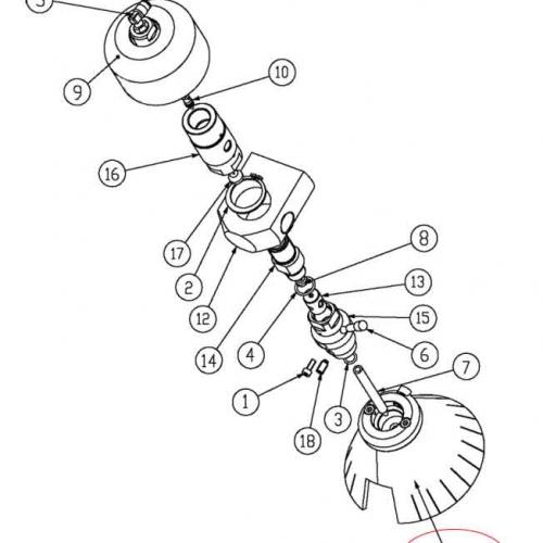 D0910AA-00 HEAD PROTECTION ASSEMBLY WATERJET SPARE PARTS