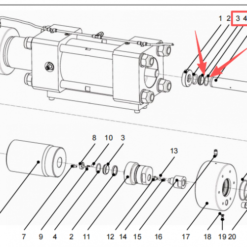 Resato Waterjet spare parts High-pressure seal 1010531 used for intensifier