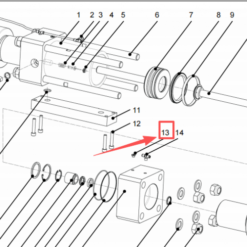 Resato Waterjet spare parts Stop 1004527 used for intensifier