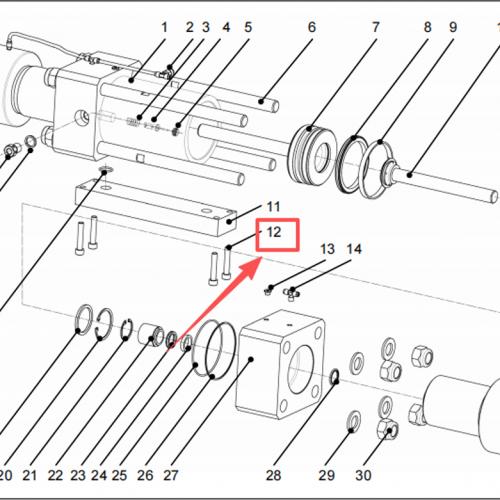 Resato Waterjet spare parts 1005323 Hexagon socket headcap screw used for intensifier