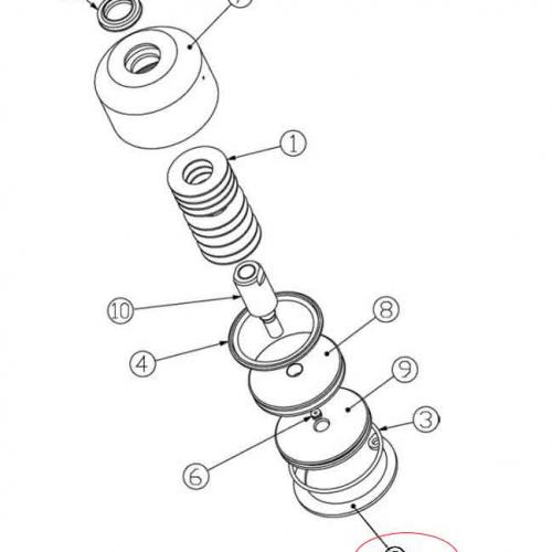 K312.03 STOP RING (STAINLESS STEEL) Waterjet Spare Parts
