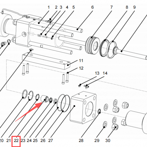 Resato Waterjet spare parts Bearing ring 1003330 used for intensifier