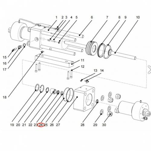 Resato waterjet parts 1005004 Backup Ring