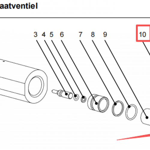 Resato waterjet spare parts Adapter 1003335