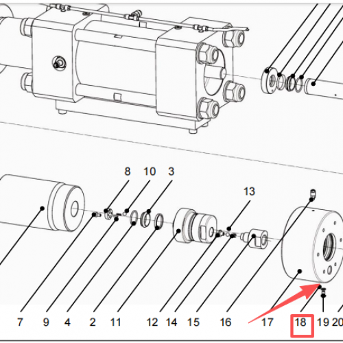 Waterjet spare parts Sealing ring 1015590 used for Resato intensifier
