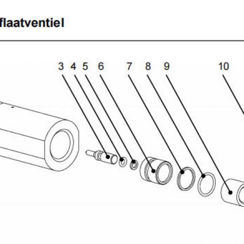 Waterjet Spare Parts Replaceable seat gland 1001510 used for Resato