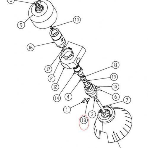 T990.00 LOCKING GRAIN WATERJET SPARE PARTS