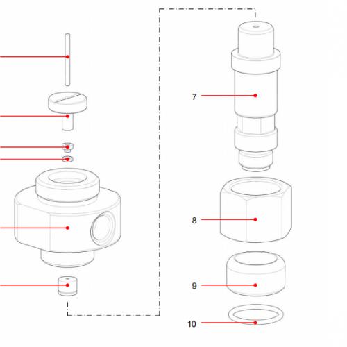 Waterjet spare parts 1027349 Seal thrust ring Resato