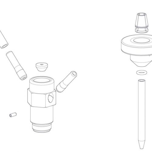 Waterjet parts Cap abrasive inlet tube 1005325