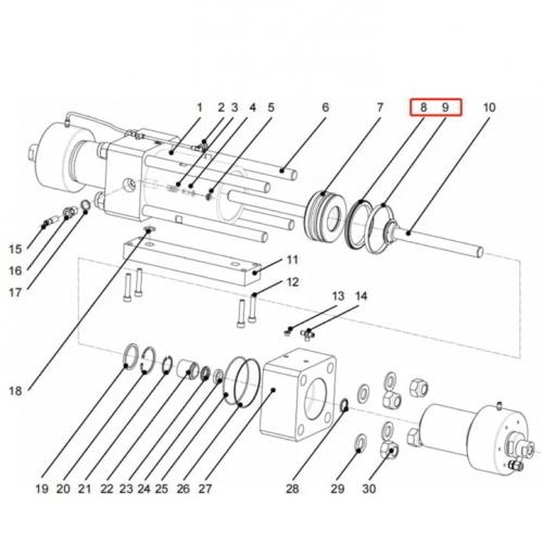 waterjet parts 1003976 Piston Seal Resato