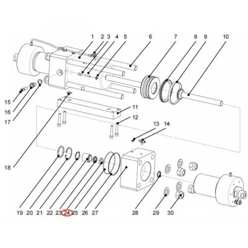 waterjet parts 1005004 Backup Ring Resato
