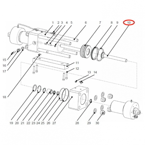 waterjet parts 1005322 Plunger Piston Thrust Ring Resato
